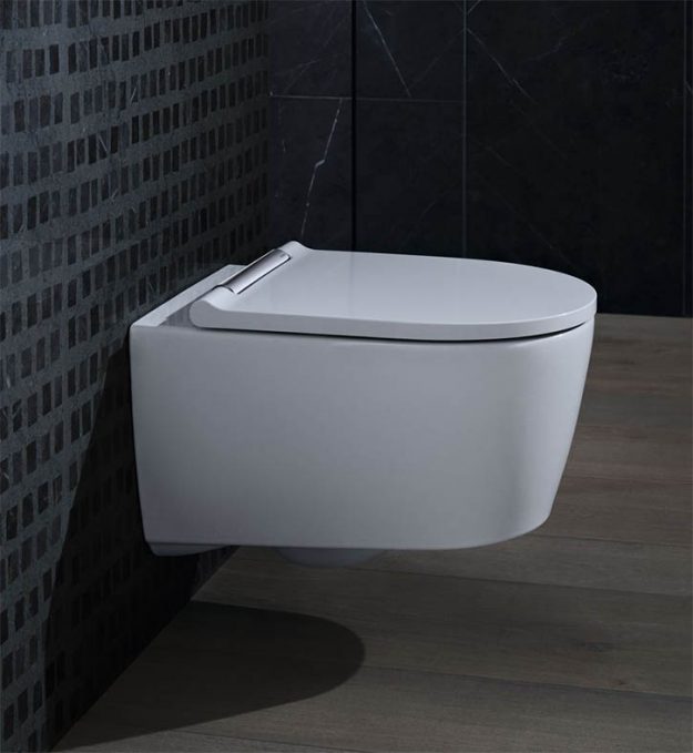 Wanhängendes WC