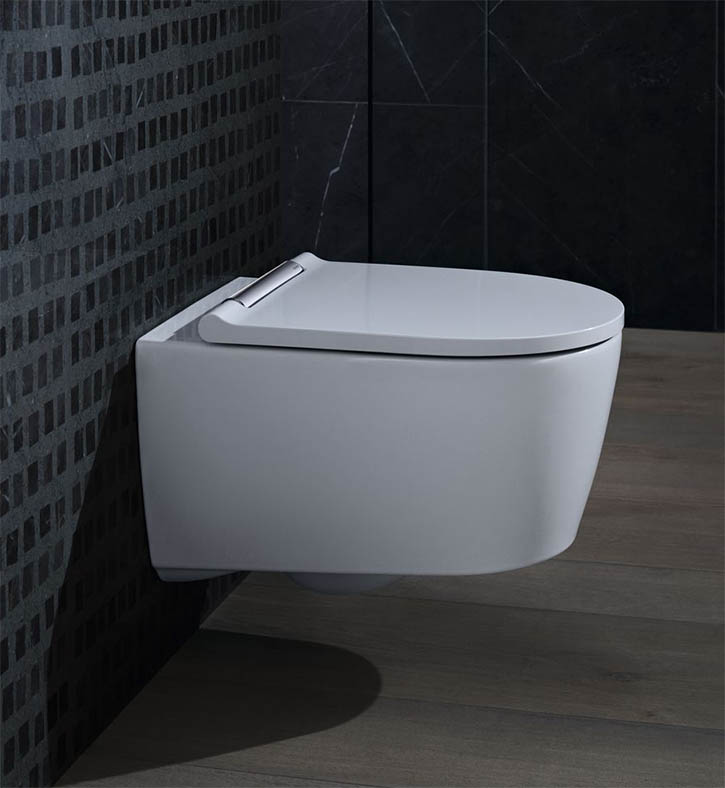 Wanhängendes WC