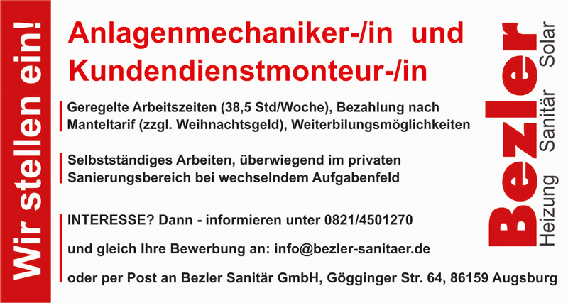 Wir stellen ein
