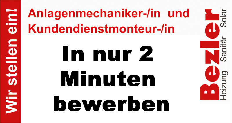Bezler Sanitär 2 Minuten Bewerbung