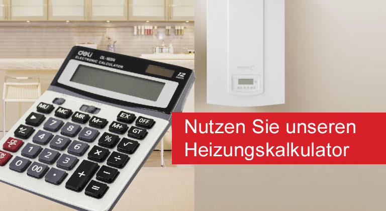 Nutzen Sie unseren Heizungskalkulator