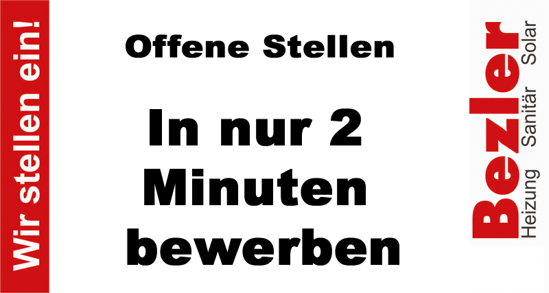 In 2 Minuten bewerben